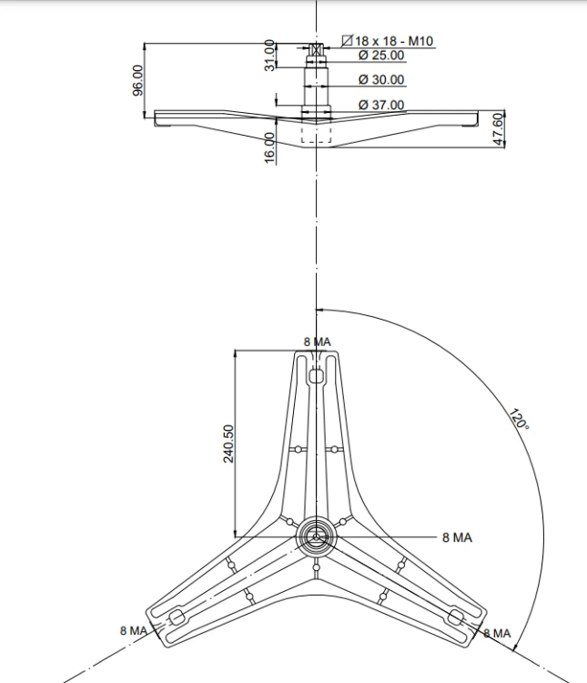 Krzyżak bębna do pralki Daewoo DWD-F1042 pasuje za 361A300300 361A300500 wysokość ośki 96mm_4