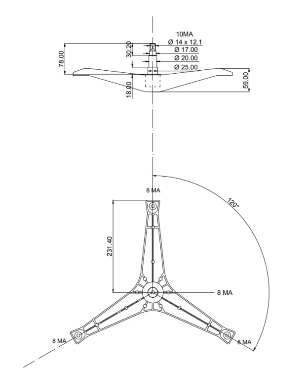 Krzyżak bębna pralki Samsung DC97-00124D WF7522S8V/XEO_3