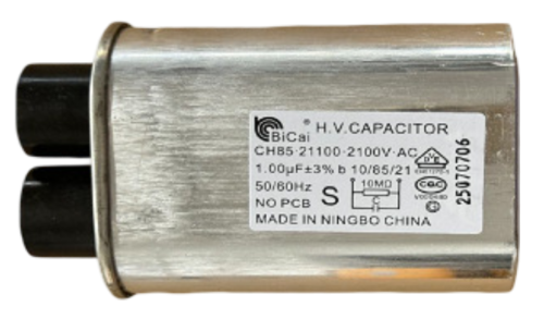 Kondensator 1uF 2100V do mikrofalówki CH85-21100 Amica