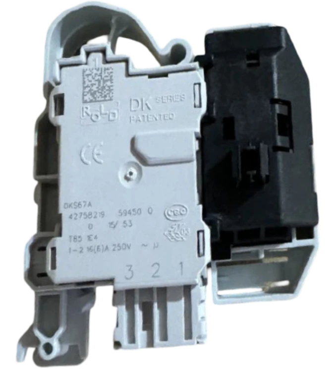 Blokada zamka zamek drzwi pralki Bosch Siemens 00638259 DKS-67617 zamiennik_2