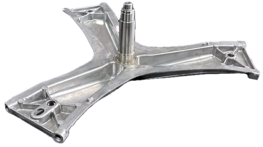 Krzyżak bębna pralki Siemes Bosch Logixx 8 9 pasuje do 900152737 średnica pod simering  42,4mm , wysokość ośki 129mm